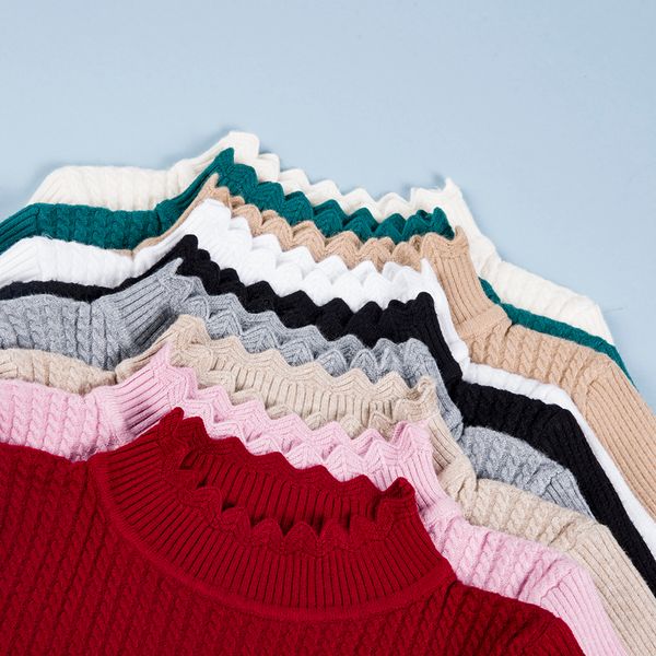 high neck thin bright line knitted sweater women long sleeve spring autumn women's sweaters pullover korean fashion jumpers female, White;black
high neck thin bright line knitted sweater women long sleeve spring autumn women's sweaters pullover korean fashion jumpers female, White;black