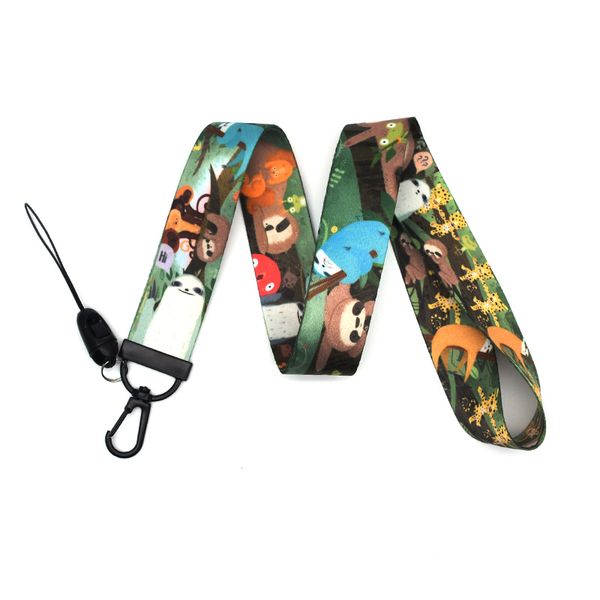 cartoon animals lanyard for keys sloth lanyard watercolor printing lanyards phone case badge holders keychain c275, Silver
cartoon animals lanyard for keys sloth lanyard watercolor printing lanyards phone case badge holders keychain c275, Silver