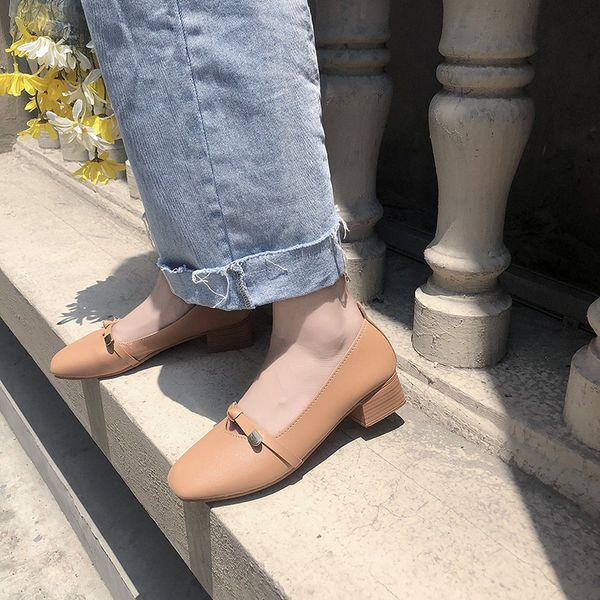 wind sweet all-match autumn bow leisure time nude color school honor2019 decreases age low with single shoe, Black
wind sweet all-match autumn bow leisure time nude color school honor2019 decreases age low with single shoe, Black