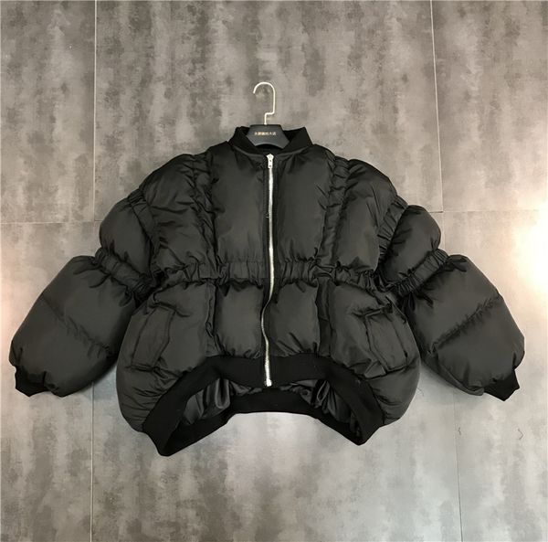 2018 winter new fashion wave irregular hem personality design warm cotton jacket female coat, Black;brown
2018 winter new fashion wave irregular hem personality design warm cotton jacket female coat, Black;brown