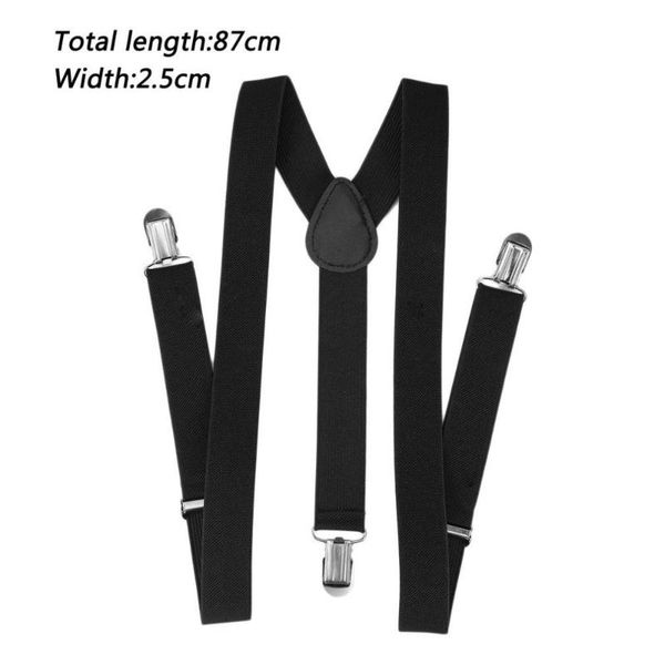 adjustable brace clip-on adjustable pants braces straps men women fully elastic y-back suspender belt, Black;white
adjustable brace clip-on adjustable pants braces straps men women fully elastic y-back suspender belt, Black;white