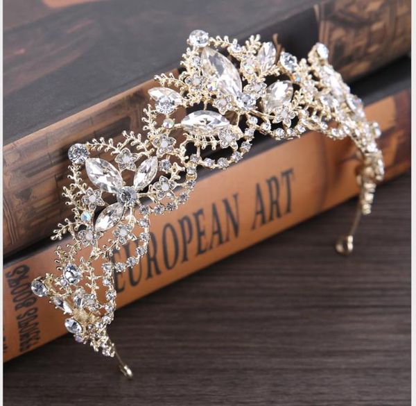 crystal bride headdress crown wedding dress accessories bride jewelry, Slivery;golden
crystal bride headdress crown wedding dress accessories bride jewelry, Slivery;golden