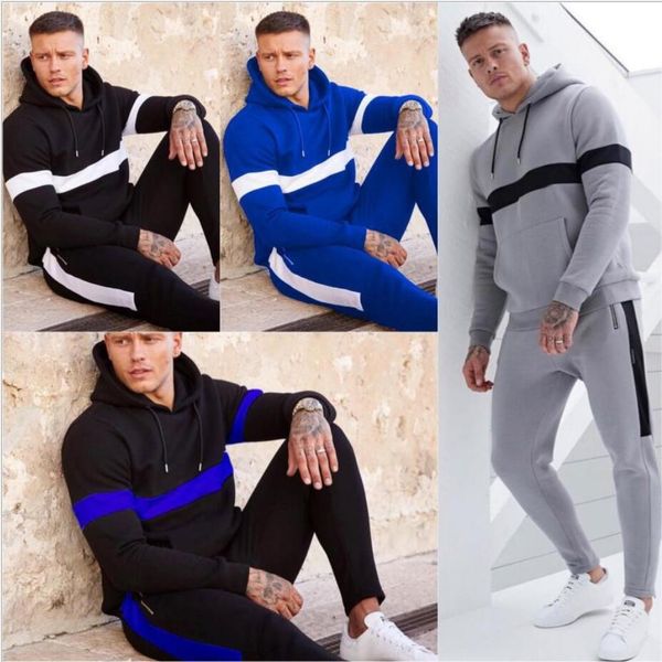 2019 casual men set fashion letter pattern мужские sportwear tracksuit с длинным рукавом толстовки drawstring длинные pant костюм мужской, Gray
2019 casual men set fashion letter pattern мужские sportwear tracksuit с длинным рукавом толстовки drawstring длинные pant костюм мужской, Gray