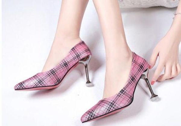 2019 women's shoes in spring and autumn with new style high heel fine heel pointed end @72, Black
2019 women's shoes in spring and autumn with new style high heel fine heel pointed end @72, Black