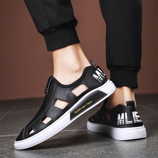 sandals 2021 summer fashion men leather shoes pu soft comfortable male beach holiday footwear ka2328, Black
sandals 2021 summer fashion men leather shoes pu soft comfortable male beach holiday footwear ka2328, Black