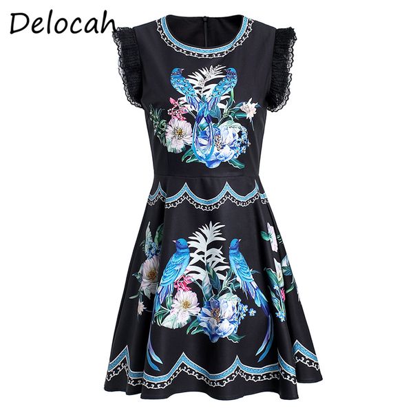 delocah women fashion summer designer short dress short sleeve lace crystal beading floral print female a-line dresses vestidos, Black;gray
delocah women fashion summer designer short dress short sleeve lace crystal beading floral print female a-line dresses vestidos, Black;gray