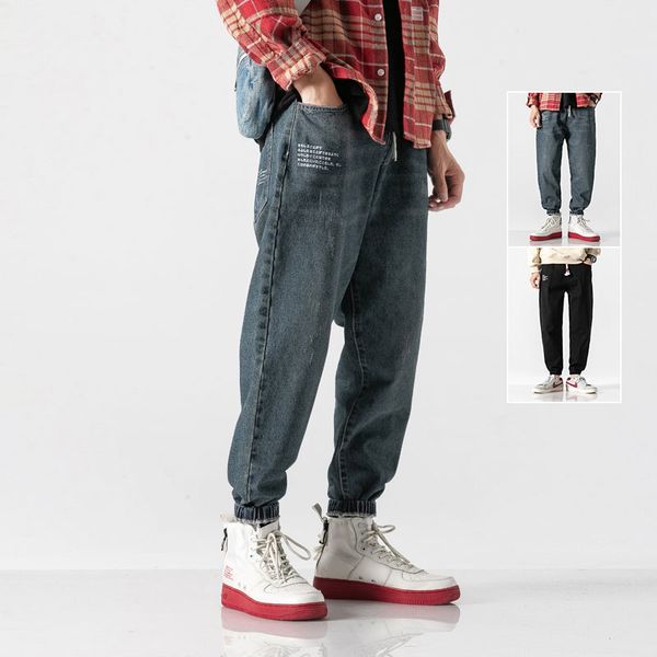 japanese vintage fashion men jeans loose fit printed designer denim harem pants streetwear hip hop jeans men joggers cargo pants, Blue
japanese vintage fashion men jeans loose fit printed designer denim harem pants streetwear hip hop jeans men joggers cargo pants, Blue
