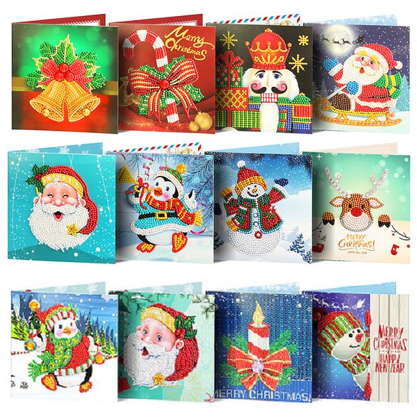 4/8 pcs 5d diy diamond painting greeting card special-shaped birthday festival card diy craft christmas cards
4/8 pcs 5d diy diamond painting greeting card special-shaped birthday festival card diy craft christmas cards