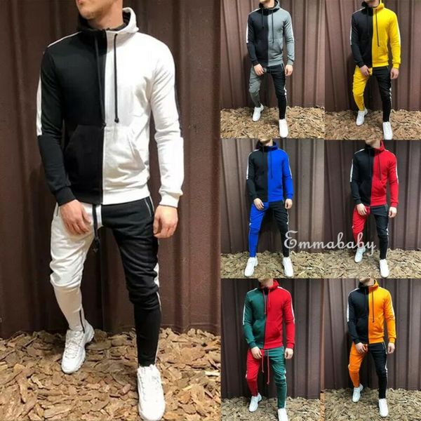 1pc men's gym jogging tracksuit hoodies sweatshirt pants fleece joggers suit, Black
1pc men's gym jogging tracksuit hoodies sweatshirt pants fleece joggers suit, Black