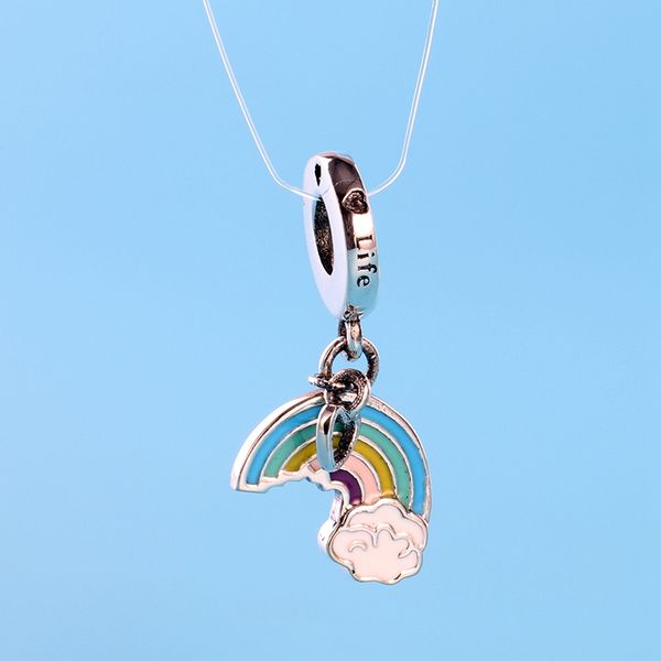 fashion rainbow charm charm 925 sterling silver for pandora jewelry with original box with logo classic color pendant, Bronze;silver
fashion rainbow charm charm 925 sterling silver for pandora jewelry with original box with logo classic color pendant, Bronze;silver