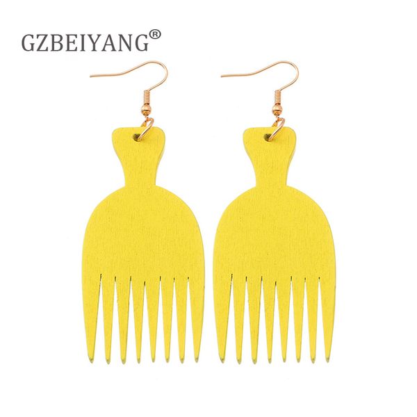 gzbeiyang african wooden fashion woman jewelry earrings for yellow black wooden comb pendant earrings party gifts, Silver
gzbeiyang african wooden fashion woman jewelry earrings for yellow black wooden comb pendant earrings party gifts, Silver