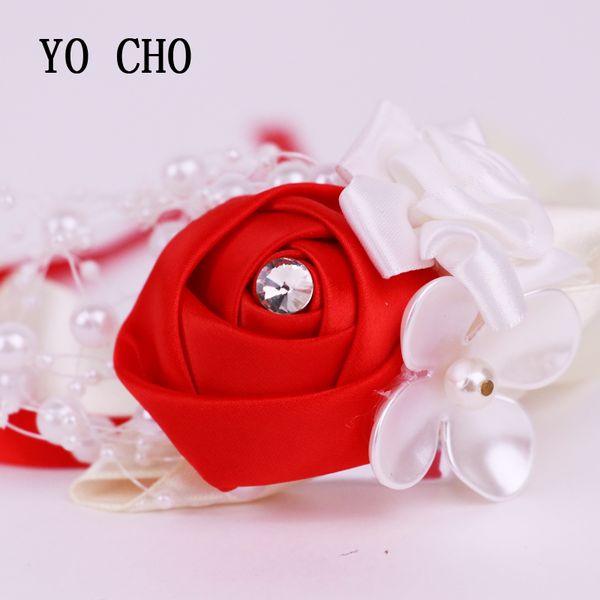 yo cho fashion delicate red and white rose with pearl wrist flowers silk lace pe foam artificial brides bridesmaid wrist flower
yo cho fashion delicate red and white rose with pearl wrist flowers silk lace pe foam artificial brides bridesmaid wrist flower