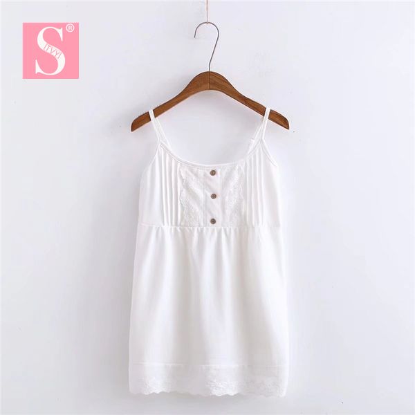 stvy 2018 summer women casual camisole ladies sleeveless black white gray 100%cotton tank lace vest
stvy 2018 summer women casual camisole ladies sleeveless black white gray 100%cotton tank lace vest
