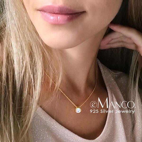 emanco 925 sterling silver necklace simple cz cubic zirconia pendant necklace for women gold color wedding jewelry fashion
emanco 925 sterling silver necklace simple cz cubic zirconia pendant necklace for women gold color wedding jewelry fashion