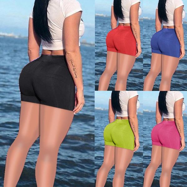 women soft high waist stretch pleated yoga short pants three points leggings fitness feminina yoga tights for workout running, White;red
women soft high waist stretch pleated yoga short pants three points leggings fitness feminina yoga tights for workout running, White;red