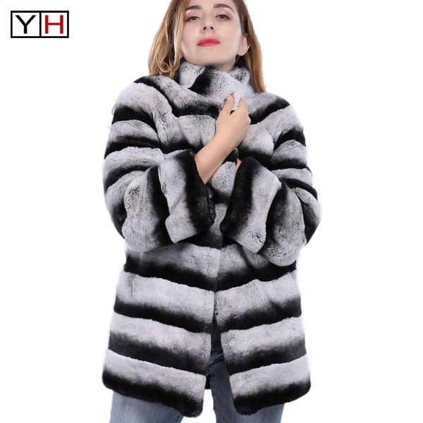 women winter 100% real rex fur coat lady long style chinchilla fur jacket natural warm outerwear brand customized, Black
women winter 100% real rex fur coat lady long style chinchilla fur jacket natural warm outerwear brand customized, Black