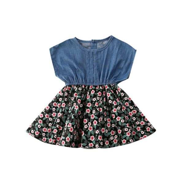 new kids baby girl denim shirt tutu skater dress outfits clothes summer sundress, Red;yellow
new kids baby girl denim shirt tutu skater dress outfits clothes summer sundress, Red;yellow
