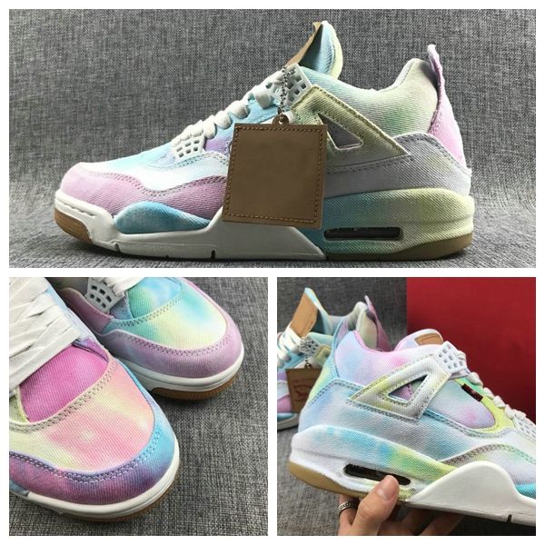 2019 new 4 4s multicolor rainbow denim mens basketball shoes sports sneakers jeans trainers jumpman baskets des chaussures
2019 new 4 4s multicolor rainbow denim mens basketball shoes sports sneakers jeans trainers jumpman baskets des chaussures