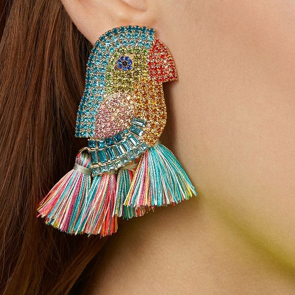 juja 2019 new design good quality fashion women statement full crystal parrot bird drop earrings for women wholesale, Silver
juja 2019 new design good quality fashion women statement full crystal parrot bird drop earrings for women wholesale, Silver