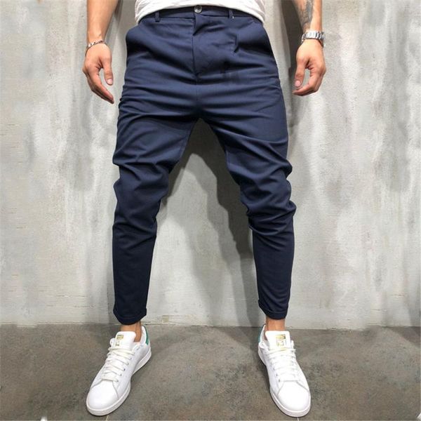 men's fashion casual solid color small mouth trousers selling comfortable solid color wild slim bandage 04*, Black
men's fashion casual solid color small mouth trousers selling comfortable solid color wild slim bandage 04*, Black