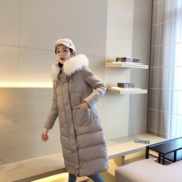 p shoot down jacket white duck down women's large fur collar thick 2019 new style fashion korean-style slim-slimming winter, Black;white
p shoot down jacket white duck down women's large fur collar thick 2019 new style fashion korean-style slim-slimming winter, Black;white