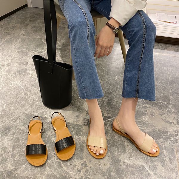 female sandal sandals straps 2020 women's spring shoes large size ladies lace up sandals sale elastic low flat summer woman, Black
female sandal sandals straps 2020 women's spring shoes large size ladies lace up sandals sale elastic low flat summer woman, Black