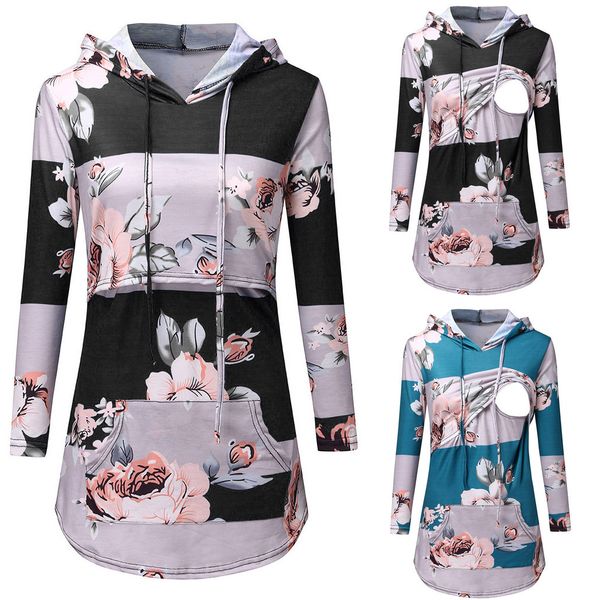 Maternity Nursing Tops Long Sleevs Coton Floral Nursing Breastfeeding Tops Print Floral Hoodie Blouse Top Pullover Clothes Y1016
Maternity Nursing Tops Long Sleevs Coton Floral Nursing Breastfeeding Tops Print Floral Hoodie Blouse Top Pullover Clothes Y1016