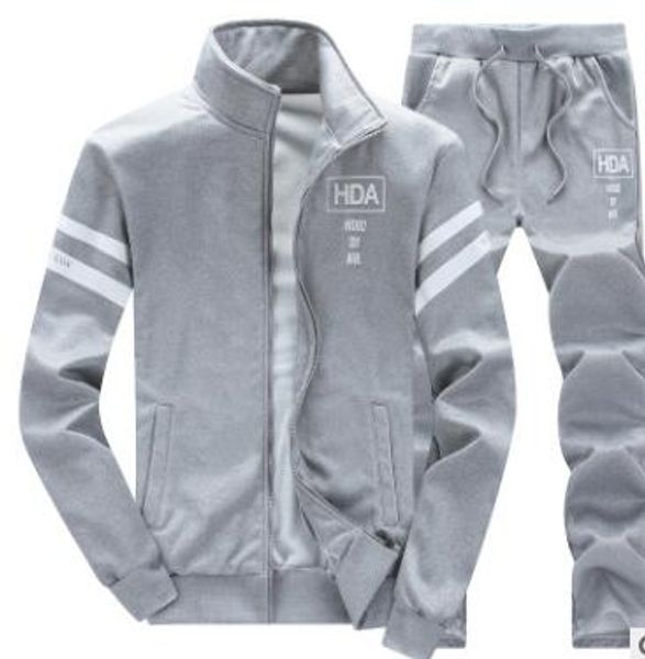 mens designer tracksuits autumn winter clothes 2pcs fashion clothing set fleece jacket long straight pants sweatsuits, Gray
mens designer tracksuits autumn winter clothes 2pcs fashion clothing set fleece jacket long straight pants sweatsuits, Gray