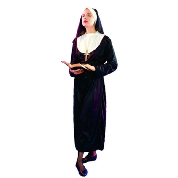 women ladies clergyman nun sister clothing drama missionary costume adults fancy dress carnival cosplay, Silver
women ladies clergyman nun sister clothing drama missionary costume adults fancy dress carnival cosplay, Silver