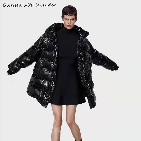 obsessed with lavender.winter new ladies loose cotton-padded jacket coat coat black personality
obsessed with lavender.winter new ladies loose cotton-padded jacket coat coat black personality