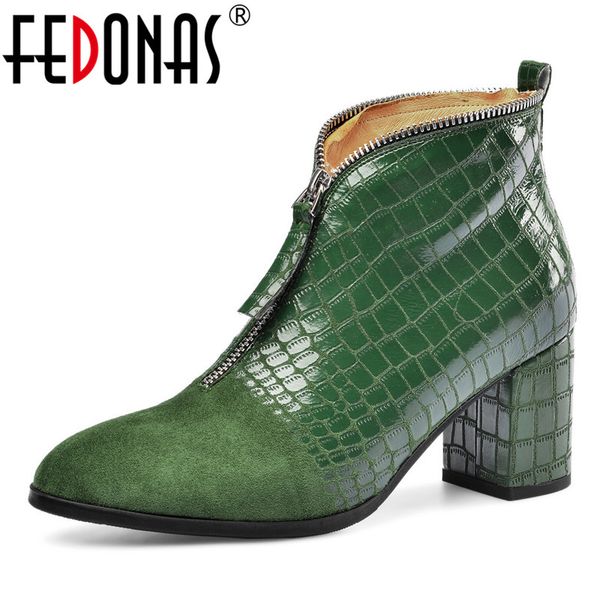 fedonas women front zipper ankle boots warm winter fashion high heeled boots party shoes woman office ladies basic shoes, Black
fedonas women front zipper ankle boots warm winter fashion high heeled boots party shoes woman office ladies basic shoes, Black