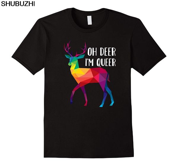cotton new men t-shirt oh deer i'm queer - funny pun lgbt rainbow gay pride t-shirt sbz5415, White;black
cotton new men t-shirt oh deer i'm queer - funny pun lgbt rainbow gay pride t-shirt sbz5415, White;black