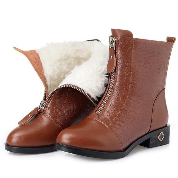 zxryxgs boots real leather shoes woman in-tube boots 2018 winter warm plush wool snow women shoes size 35-43, Black
zxryxgs boots real leather shoes woman in-tube boots 2018 winter warm plush wool snow women shoes size 35-43, Black