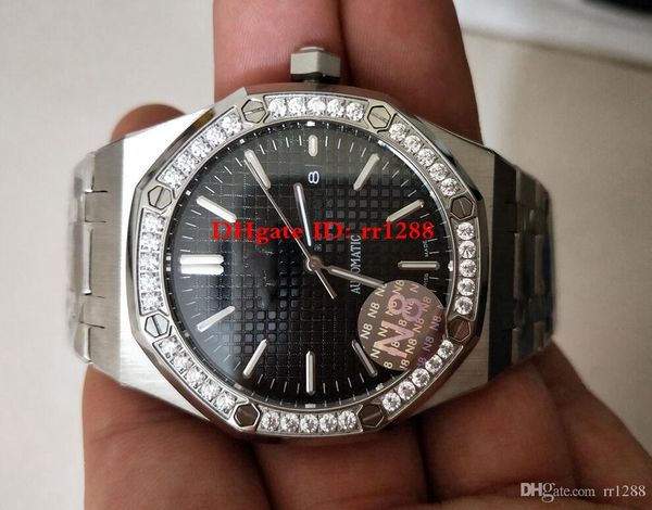 n8 factory men's watch offshore oak 41mm 15400 diamond bezel mechanical automatic black dial mens watches wristwatches, Slivery;brown
n8 factory men's watch offshore oak 41mm 15400 diamond bezel mechanical automatic black dial mens watches wristwatches, Slivery;brown