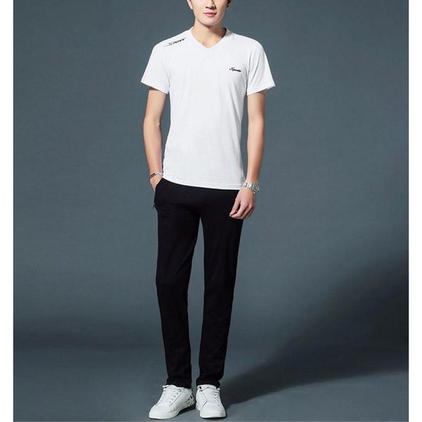 handsome real men's short-sleeved trousers waist elastic with solid color two-piece suit, Gray
handsome real men's short-sleeved trousers waist elastic with solid color two-piece suit, Gray