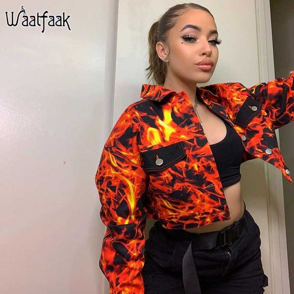 waatfaak оранжевый harajuku куртка женщин осень пламя печати crop jacket отложной воротник карман streetwear bomber брэстед, Black;brown
waatfaak оранжевый harajuku куртка женщин осень пламя печати crop jacket отложной воротник карман streetwear bomber брэстед, Black;brown