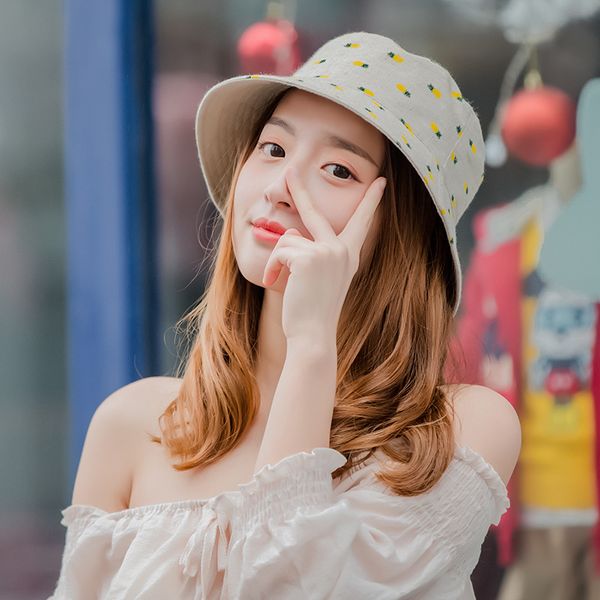 hat women ladies summer pineapple cloth cap foldable double-sided fisherman hat korean version of the cute fashion basin cap, Blue;gray
hat women ladies summer pineapple cloth cap foldable double-sided fisherman hat korean version of the cute fashion basin cap, Blue;gray