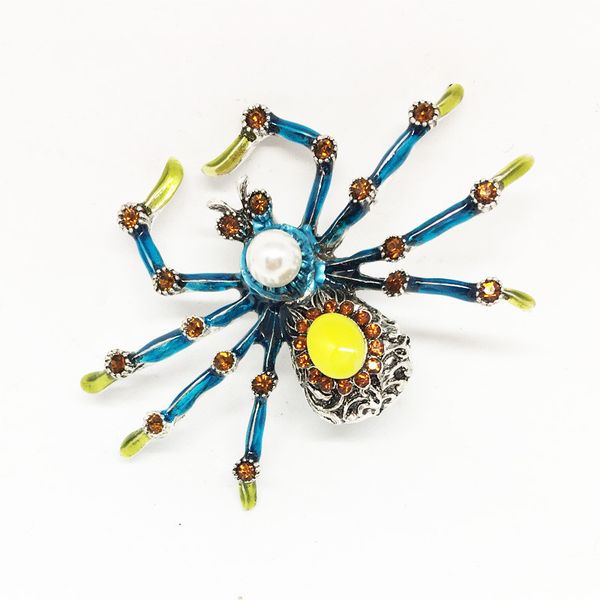 zhang oil drop accessories enamel alloy blue big spider women's brooch corsage ceremony banquet anniversary, Gray
zhang oil drop accessories enamel alloy blue big spider women's brooch corsage ceremony banquet anniversary, Gray