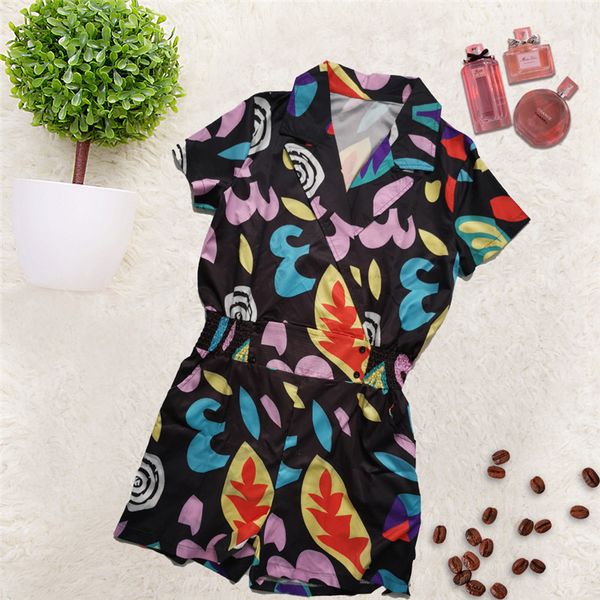 print womens designer jumpsuits summer loose short sleeve rompers fashion female streetwear casual v neck clothing, Black;white
print womens designer jumpsuits summer loose short sleeve rompers fashion female streetwear casual v neck clothing, Black;white