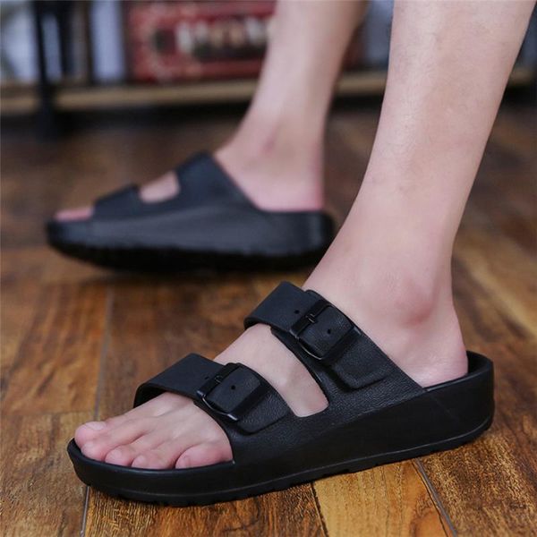 2020 new men's fashion wear flat comfortable beach shoes ultra light double buckle sandals zapatos hombre claquette, Black
2020 new men's fashion wear flat comfortable beach shoes ultra light double buckle sandals zapatos hombre claquette, Black