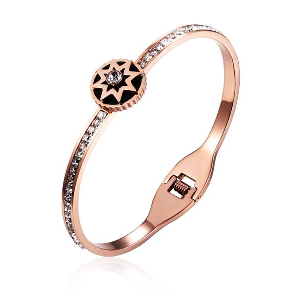 eight star europe and american titanium steel fashion jewelry accessories bangle rose gold bracelet couples wristlet jewel, Black
eight star europe and american titanium steel fashion jewelry accessories bangle rose gold bracelet couples wristlet jewel, Black