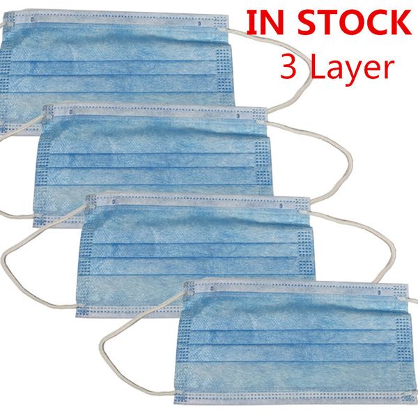 50 pcs 3 layer disposable mask anti dust muffle men women face masks breathable mouth cover 
50 pcs 3 layer disposable mask anti dust muffle men women face masks breathable mouth cover