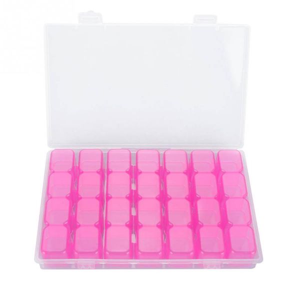 2 colors 28 slots empty clear nail art decoration gem bead container storage box, Silver
2 colors 28 slots empty clear nail art decoration gem bead container storage box, Silver