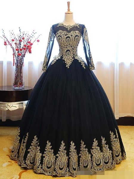 blue long sleeves quinceanera dresses gold applique jewel sheer neck illusion floor length prom party dress sweet 16 ball gown custom made, Blue;red
blue long sleeves quinceanera dresses gold applique jewel sheer neck illusion floor length prom party dress sweet 16 ball gown custom made, Blue;red
