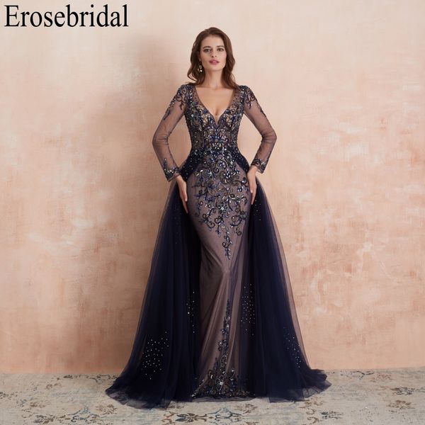 erosebridal long sleeve evening dress 2019 elegant formal dresses luxury beaded with cut-out bodice design robe soiree gowns, White;black
erosebridal long sleeve evening dress 2019 elegant formal dresses luxury beaded with cut-out bodice design robe soiree gowns, White;black