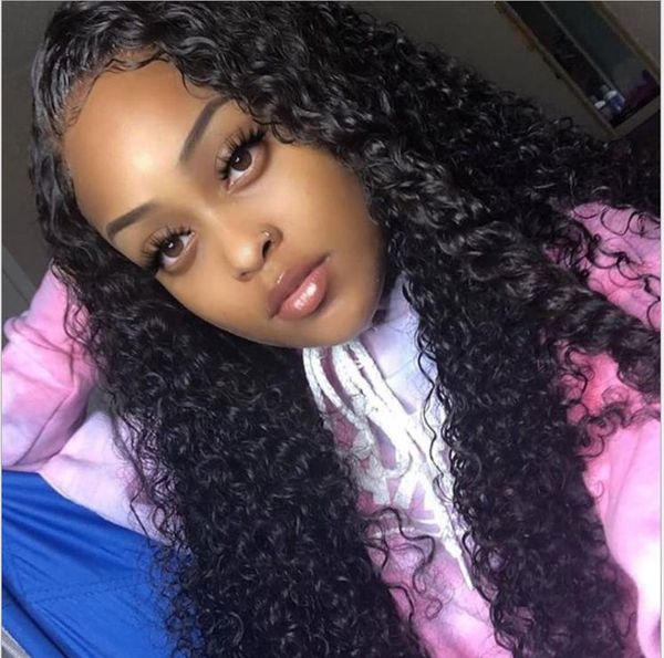 lace positive human hair wig brazilian black female curly hair real wig positive black deep wave long wig, Black;brown
lace positive human hair wig brazilian black female curly hair real wig positive black deep wave long wig, Black;brown
