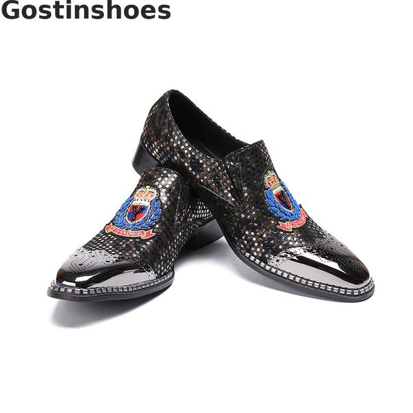 men genuine leather shoes fashion men loafers metal tipped oxfords shoes casual slip-on leisure business, Black
men genuine leather shoes fashion men loafers metal tipped oxfords shoes casual slip-on leisure business, Black