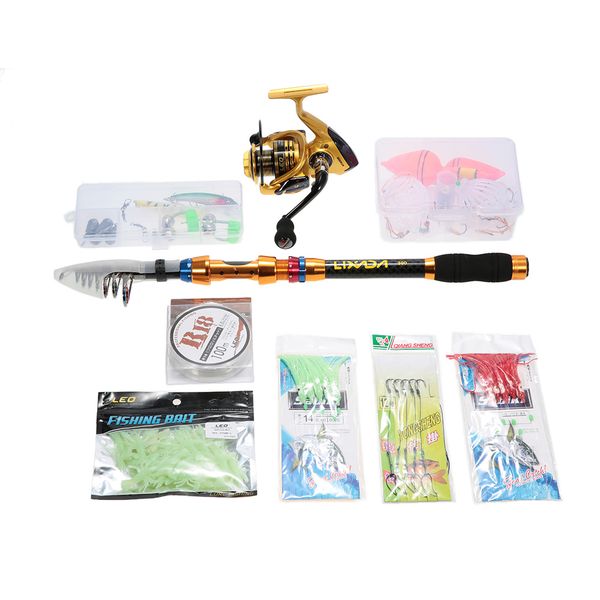 lixada portable lure rod set spinning rod and fishing reel combos full kit telescopic fishing rod pole with reel line lures
lixada portable lure rod set spinning rod and fishing reel combos full kit telescopic fishing rod pole with reel line lures