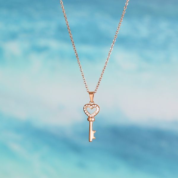 stainless steel crystal key necklace for woman key to my heart pendant necklace as valentines's day gift for lover, Silver
stainless steel crystal key necklace for woman key to my heart pendant necklace as valentines's day gift for lover, Silver
