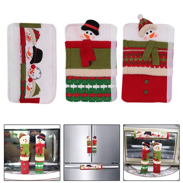 3 pcs set christmas snowman refrigerator appliance handle covers christmas decorations antiskid protector gloves for fridge
3 pcs set christmas snowman refrigerator appliance handle covers christmas decorations antiskid protector gloves for fridge